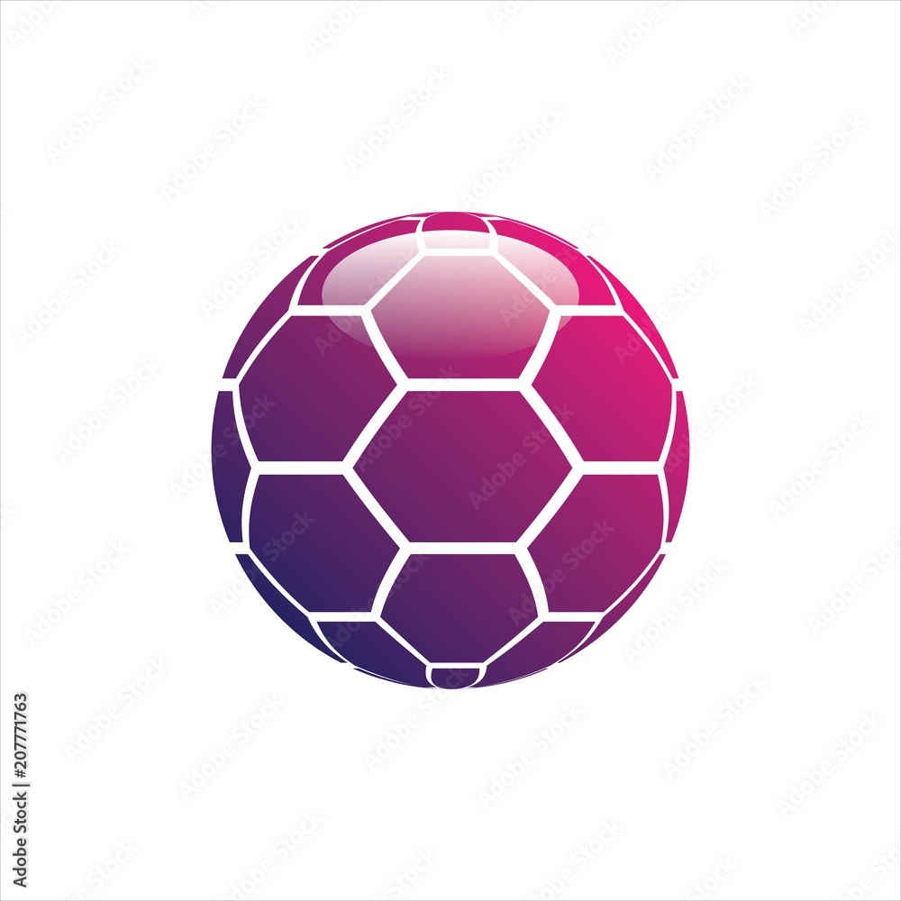 Hexagon sphere logo