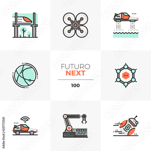 Future Technology Futuro Next Icons