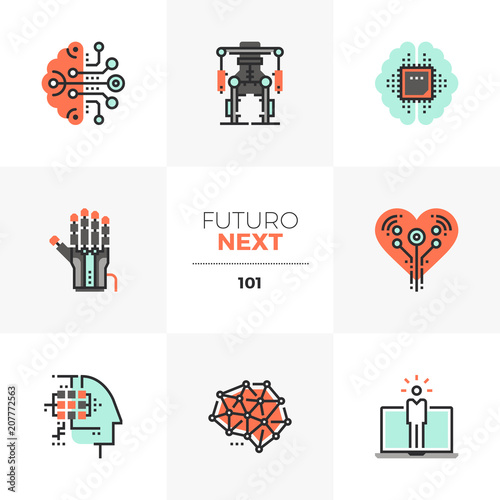 Artificial Intelligence Futuro Next Icons