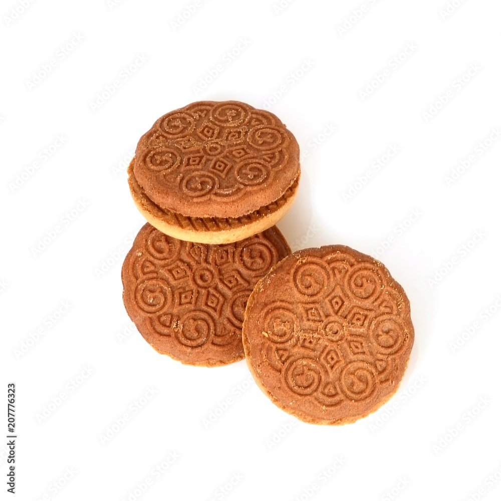 Cookies isolated on white background Cookies isolated on white background