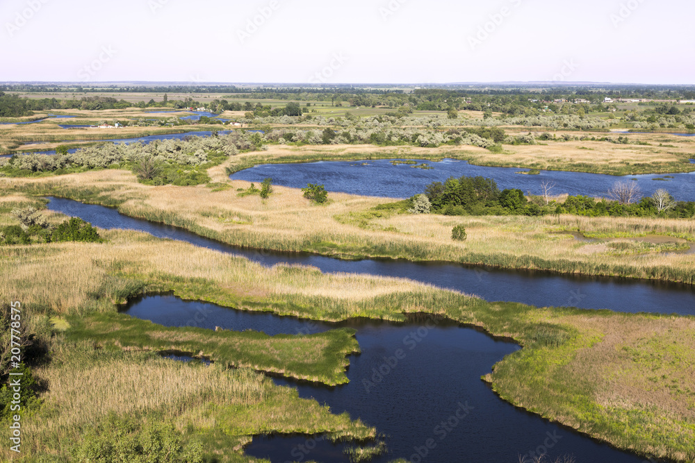 Vorskla river delta .  Ukraine