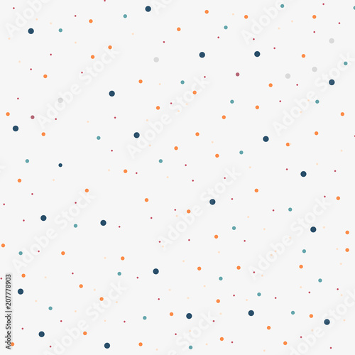 Abstract of colorful dots pattern spread background.