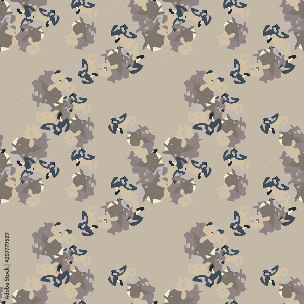 Abstract blue, beige and black background as UFO camouflage Abstract blue, beige and black background as UFO camouflage