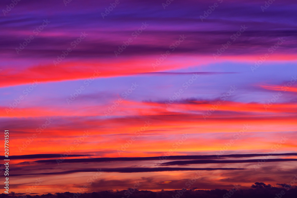 Spectacular colorful sunset skies. Nature abstract background. Spectacular colorful sunset skies. Nature abstract background.