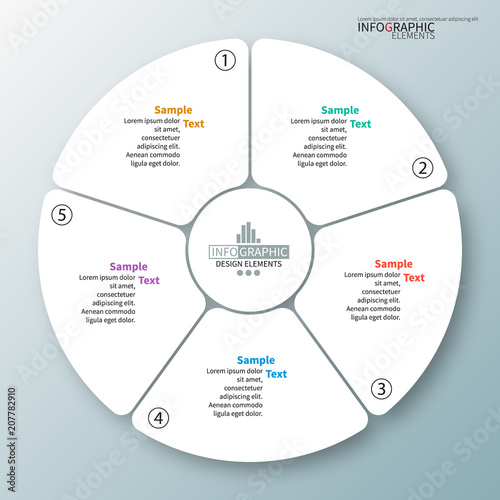 Abstract 3D Paper Infographics