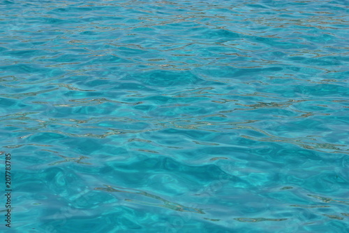 the beautiful turquoise blue water of Blue Lagoon, Malta