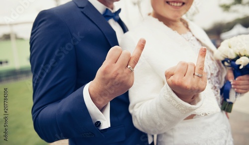 Fototapeta Naklejka Na Ścianę i Meble -  Wedding image of bride and groom