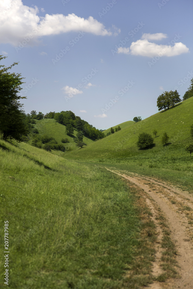 Zagajica hills in Serbia