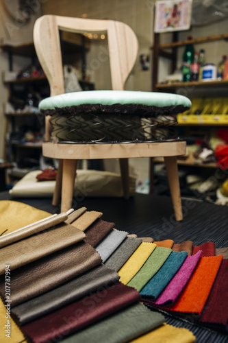 Colorful furniture covers