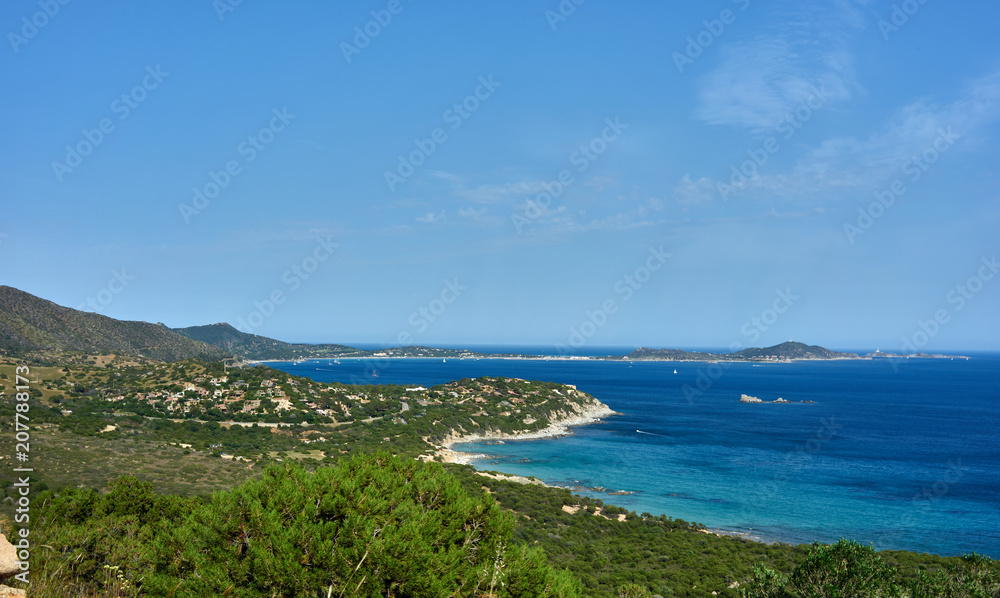 Mediterranean sea, scenic landscape view Mediterranean sea, scenic landscape view