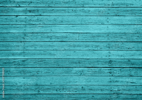 Green wooden wall with horizontal planks