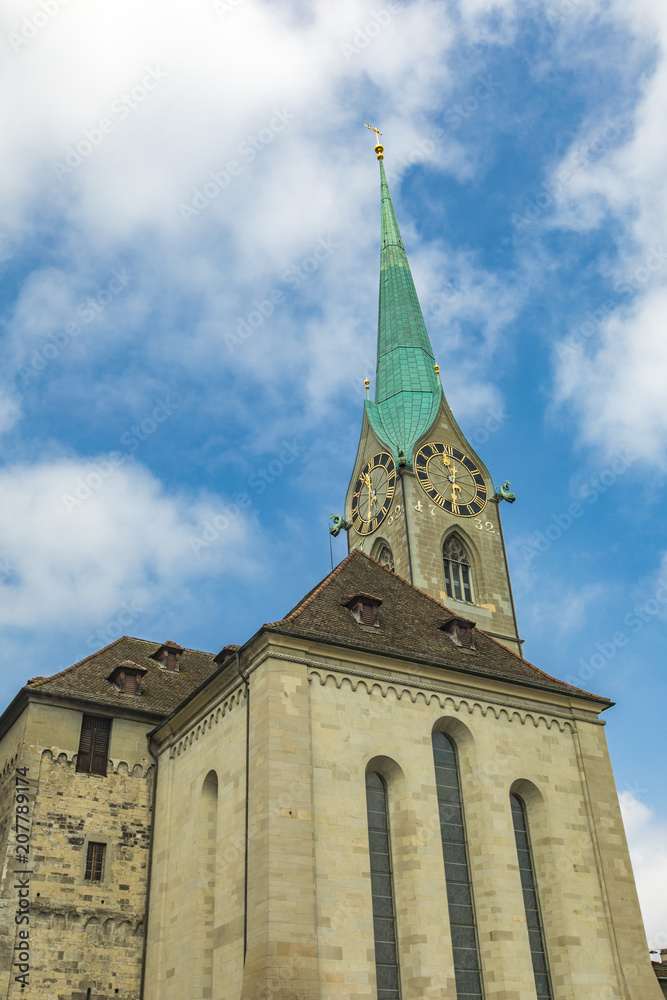 Fraumunster Church in Zurich, Switzerland Fraumunster Church in Zurich, Switzerland