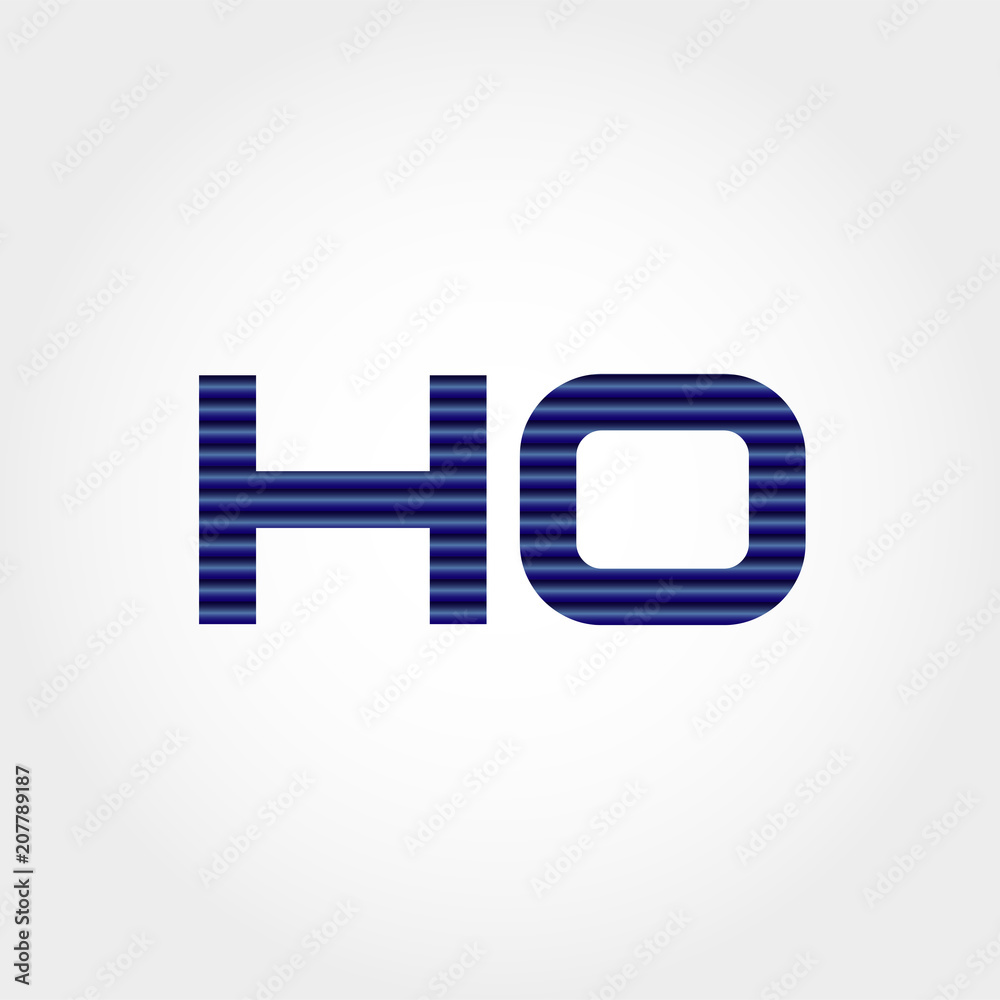 Initial Letter HO Logo Template Vector Design Initial Letter HO Logo Template Vector Design
