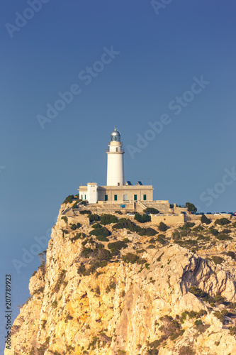 Leuchtturm Cap Formentor Mallorca Textfreiraum Copyspace Hochformat Balearen Reise Reisen Spanien
