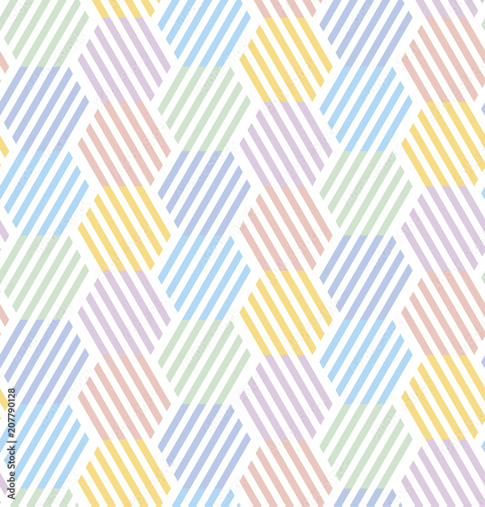 Simple pale color geometric seamless pattern