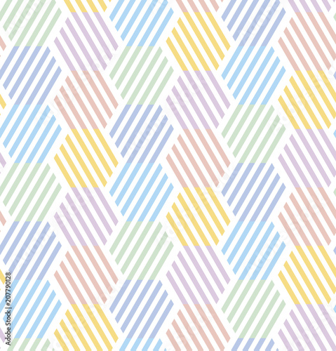Simple pale color geometric seamless pattern