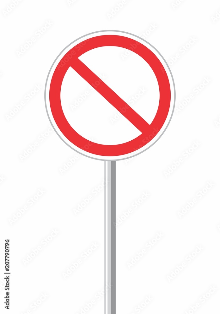Forbidden traffic sign
