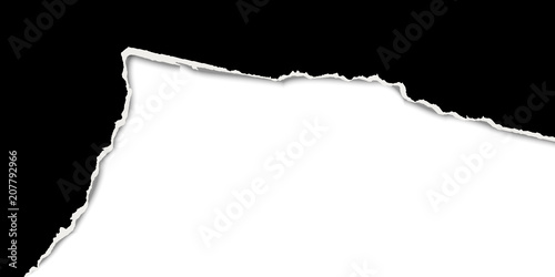 ripped open paper