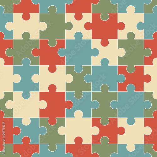 puzzle pieces seamless background