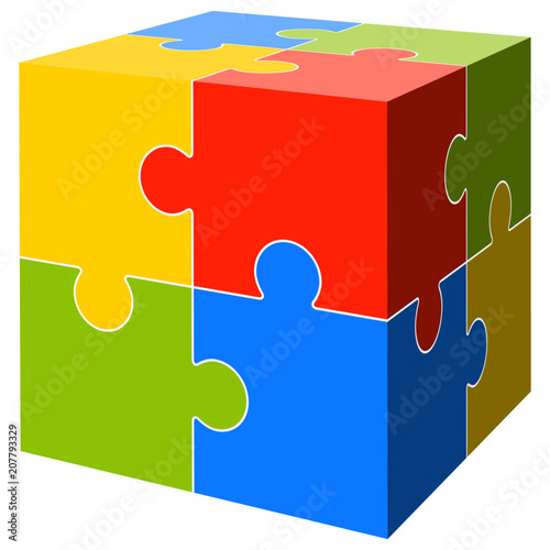 puzzle cube three dimensional