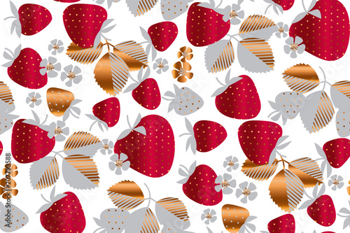 Abstract strawberry seamles...