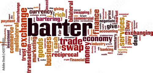 Barter word cloud