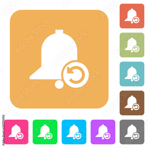 Reminder restore rounded square flat icons