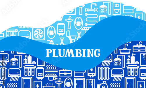 Plumbing background design.