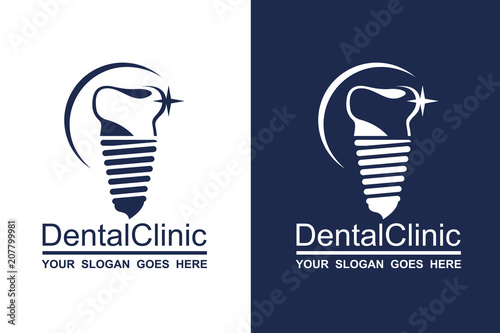 abstract dental icon collection for dental clinic