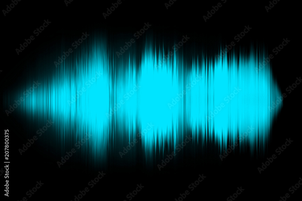 Halftone square elements. Sound waves. Music round waveform background. You can use in club, radio, pub, party, concerts, recitals or the audio technology advertising background.