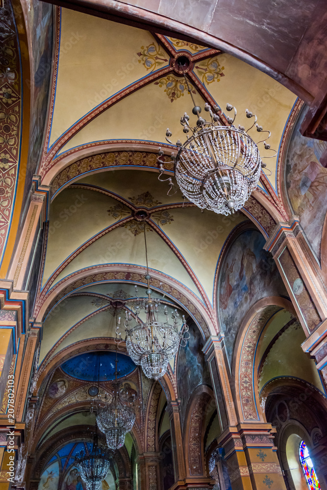 Painted ceiling in Batumi cathedral