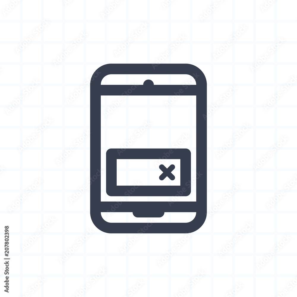 Mobile Banner Ad - Contour Icons. A professional, pixel-perfect icon. Mobile Banner Ad - Contour Icons. A professional, pixel-perfect icon.