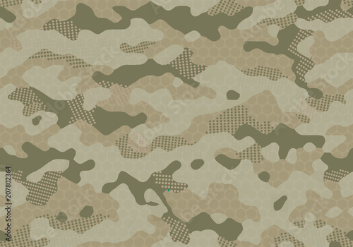 seamless futuristic camouflage pattern