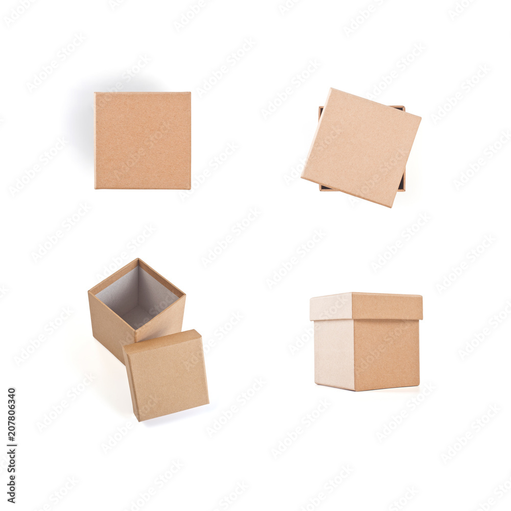Set of cardboard boxes for packaging Set of cardboard boxes for packaging