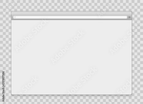 Creative vector illustration of open internet browser isolated on background. Art design window, frame search template. Abstract concept graphic blank web page element for pc, tablet and mobile phone