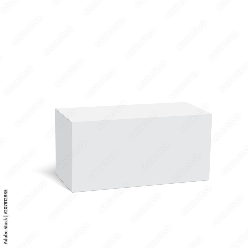 Blank paper or cardboard box template. Vector illustration. Blank paper or cardboard box template. Vector illustration.