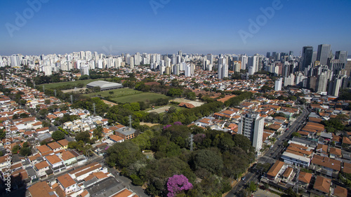 Aerial view of the city of Sao Paulo Brazil  © Ranimiro