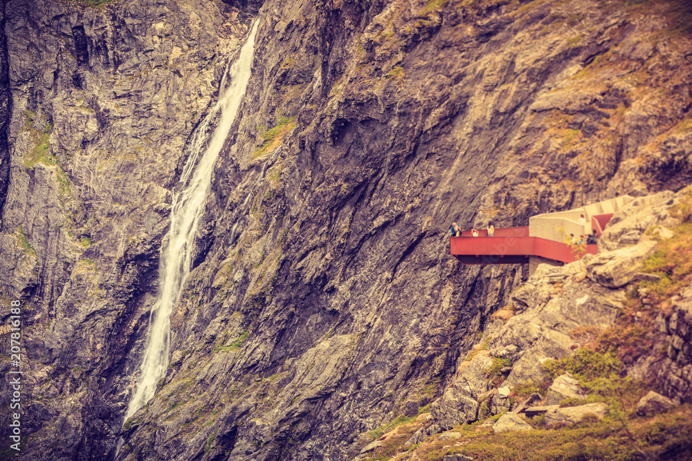 Trollstigen viewpoint in Norway Trollstigen viewpoint in Norway