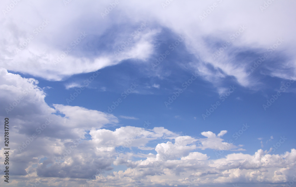 Blue sky with white clouds as background Blue sky with white clouds as background