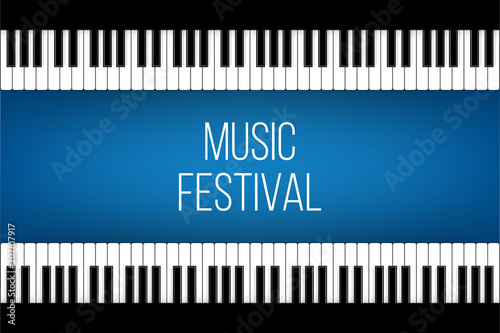 Creative vector illustration of piano keys. Art design jazz live concert music background. Abstract concept graphic element. Poster, flyer, leaflet or invitation template