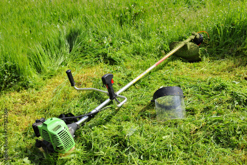 Trimmer for cutting grass