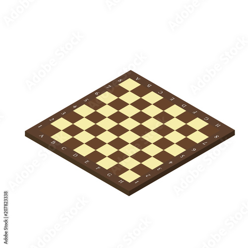 chessboard isometric. vector