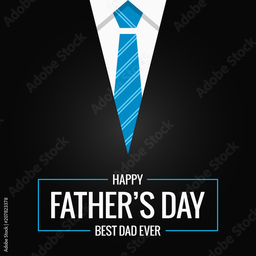 Fathers day card on black background