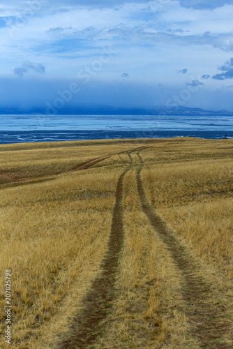 roads in the steppe, Baikal photo
