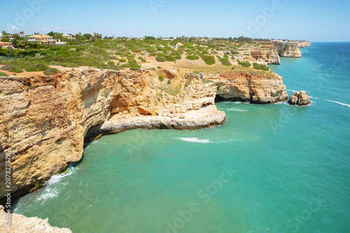 Rocky Atlantic Coast in Algarve, Portugal