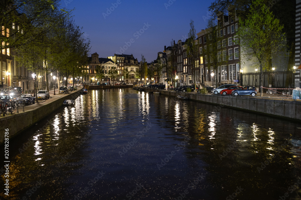 Vue d'Amsterdam aux Pays Bas