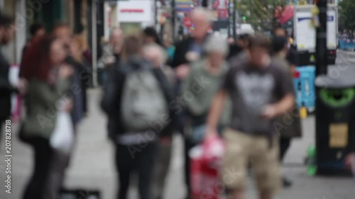 Wallpaper Mural Anonymous crowds in London - out of focus Torontodigital.ca