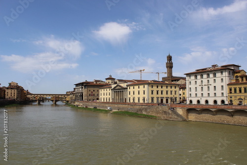 River Arno, river in Florence, Italy © Natasa