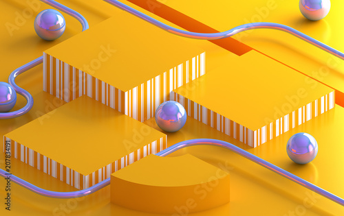 Minimalist abstract background, pastel colors, 3D render, podium for the advertized goods