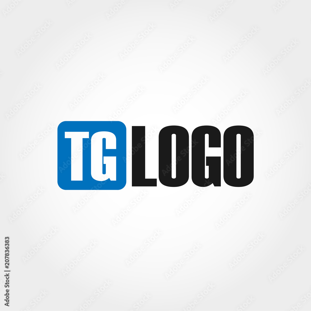 Initial Letter TG Logo Template Vector Design